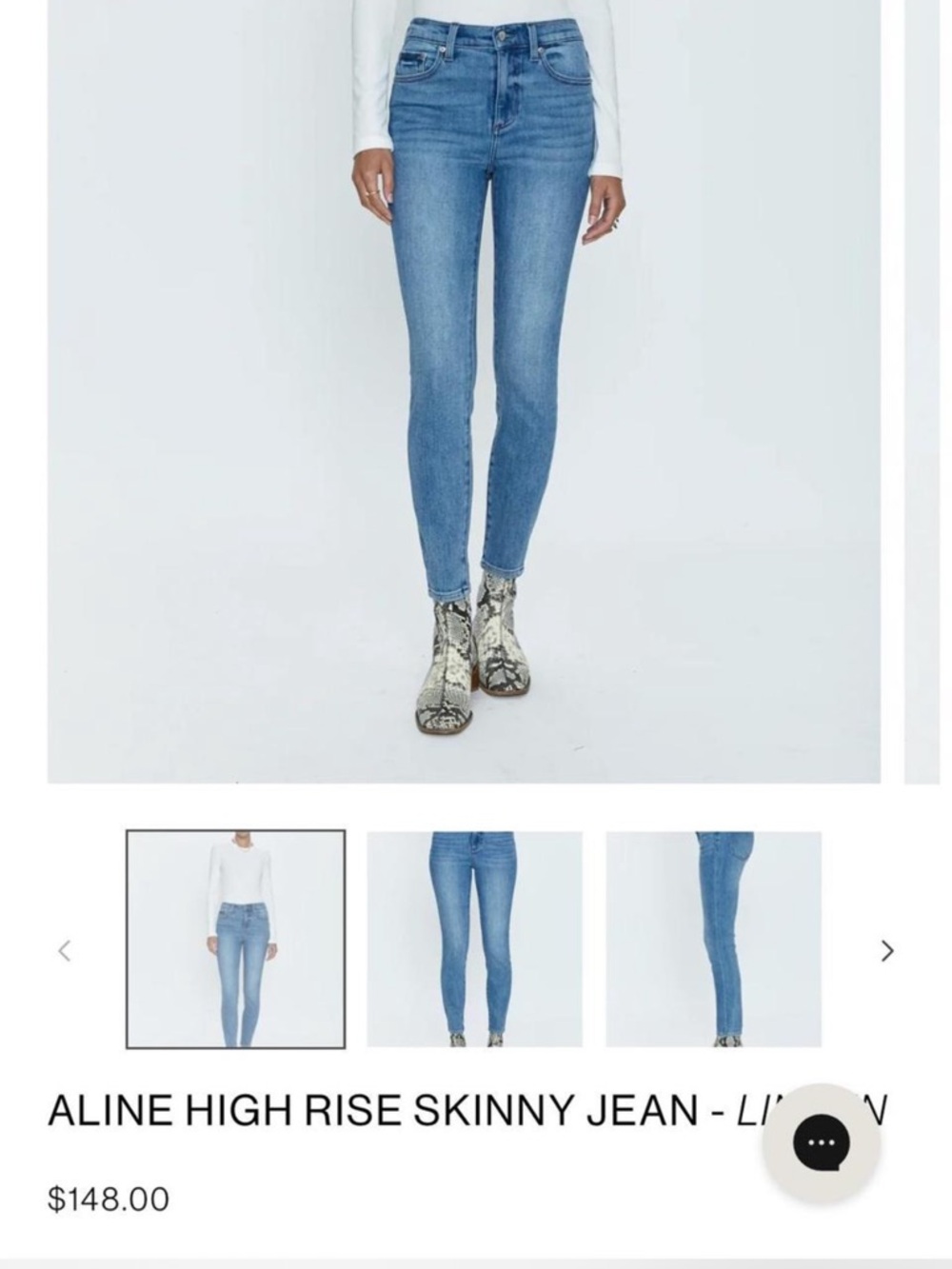 Pistola Light Blue High-Rise Skinny Jeans